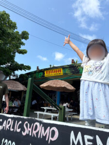 ランチは話題のガーリックシュリンプ！ 1