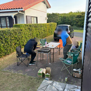 2日目の朝、キャンプ場はすでに賑やか！