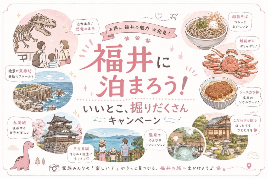 福井に泊まろう!いいとこ、掘りだくさんキャンペーン